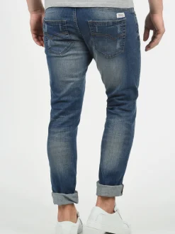 Indicode Herren 5-Pocket-Jeans - IDAldersgate in indigo