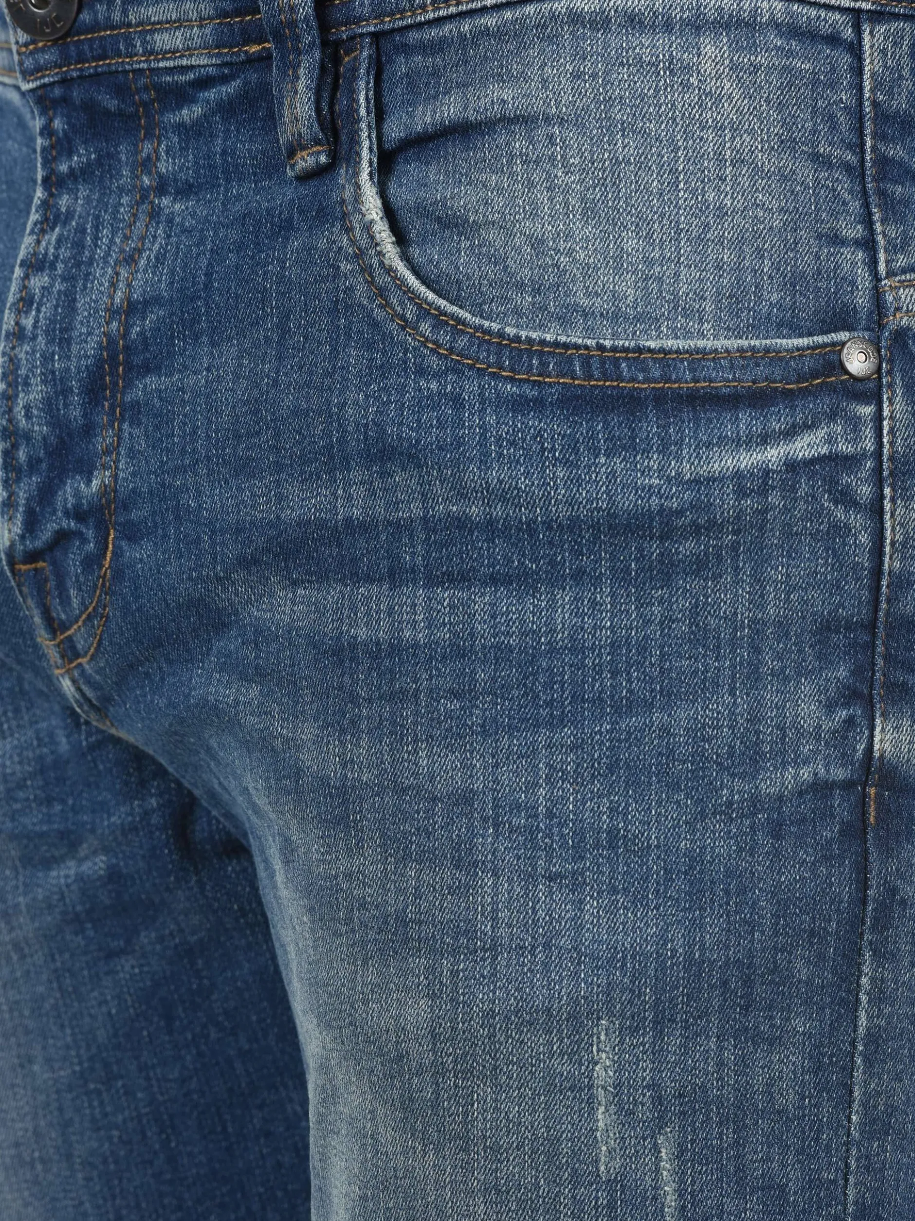 Indicode Herren 5-Pocket-Jeans - IDAldersgate in indigo