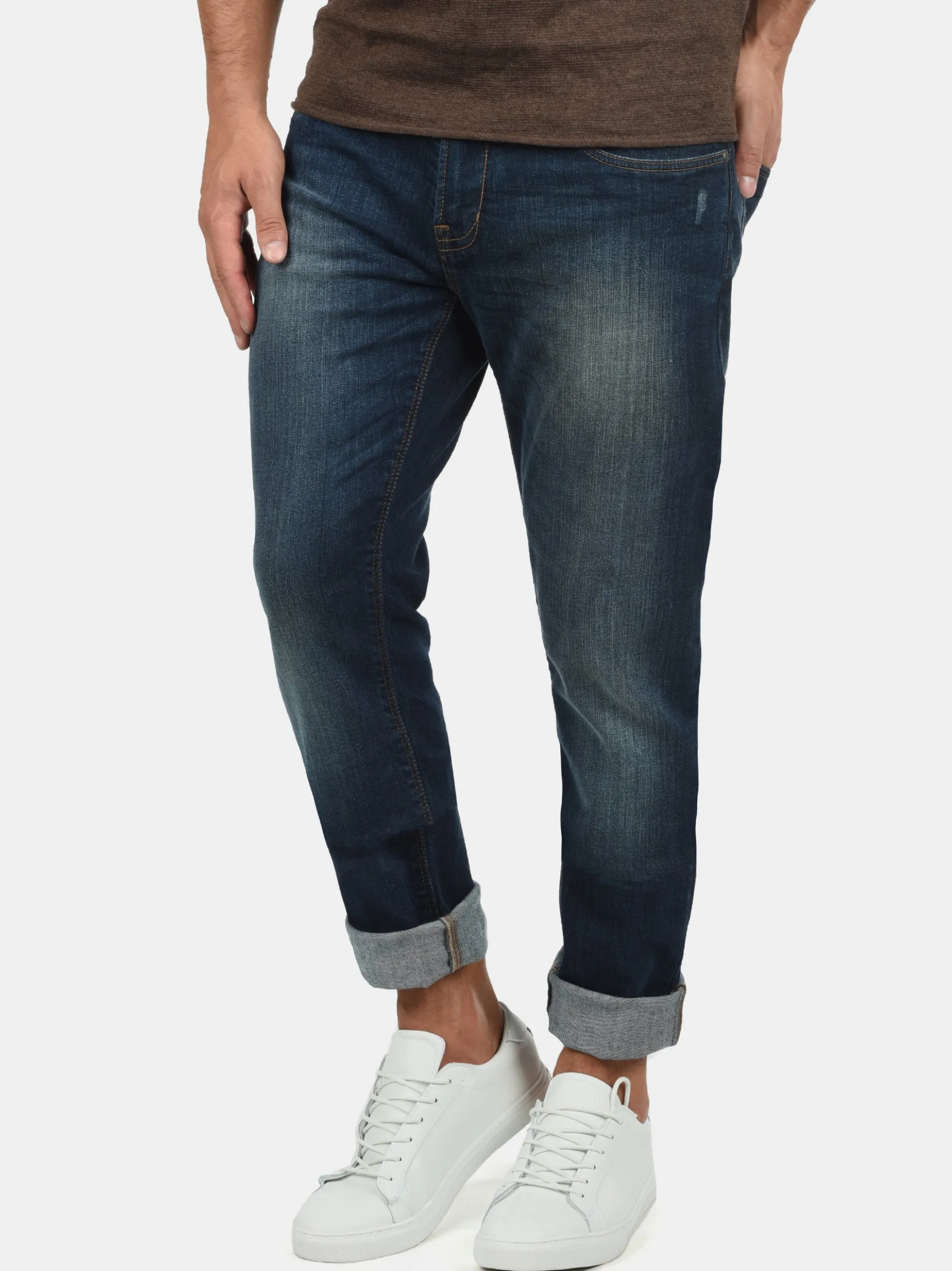 Indicode Herren 5-Pocket-Jeans - IDQuebec in blau