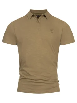 Indicode Herren Poloshirt - INEddard in beige grün