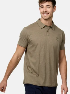 Indicode Herren Poloshirt - INEddard in beige grün