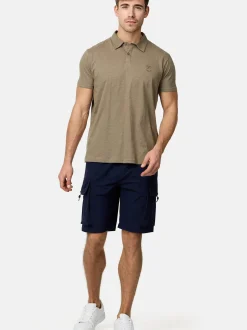 Indicode Herren Poloshirt - INEddard in beige grün