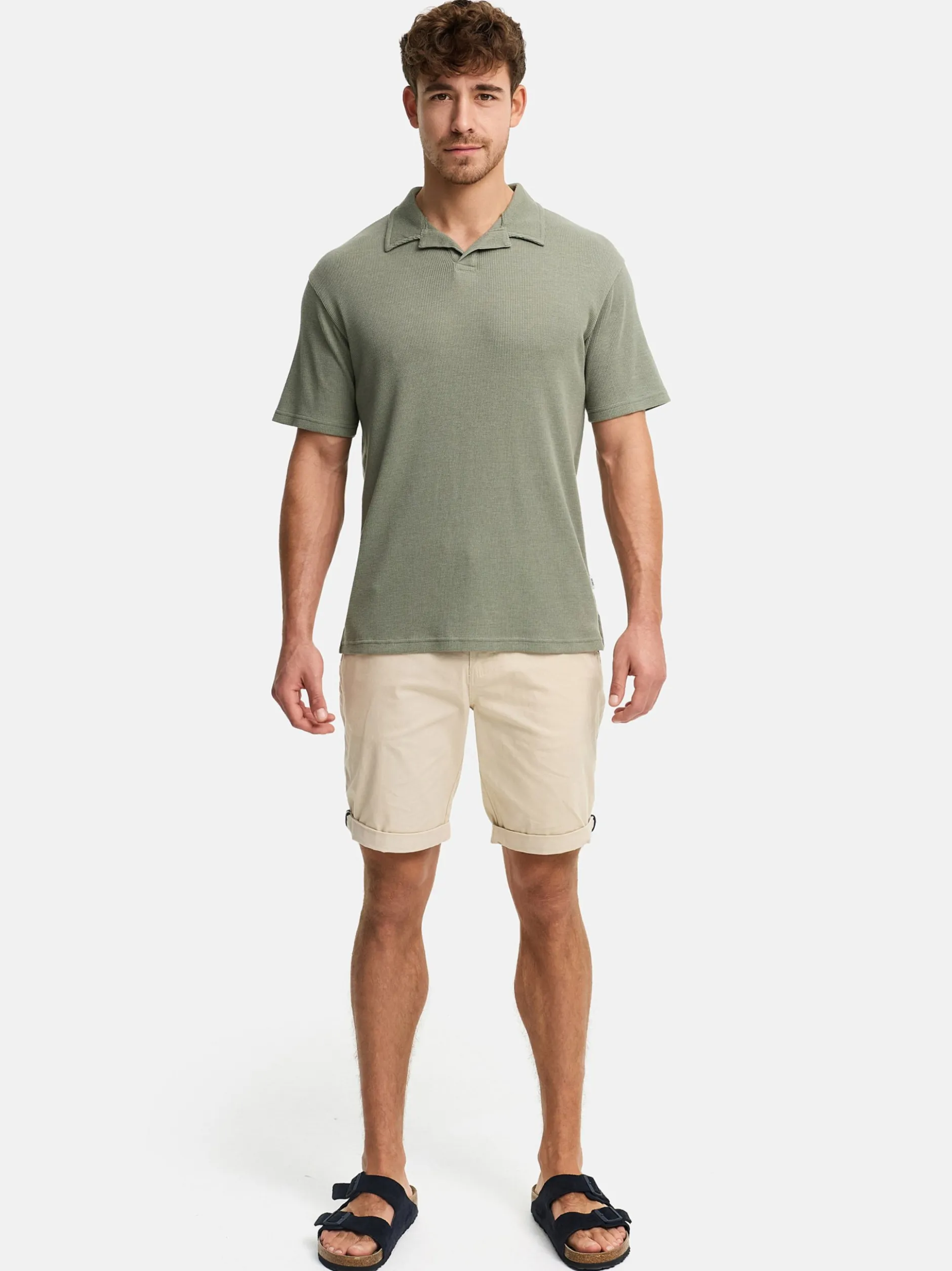 Indicode Herren Poloshirt - INBimmer in schilf