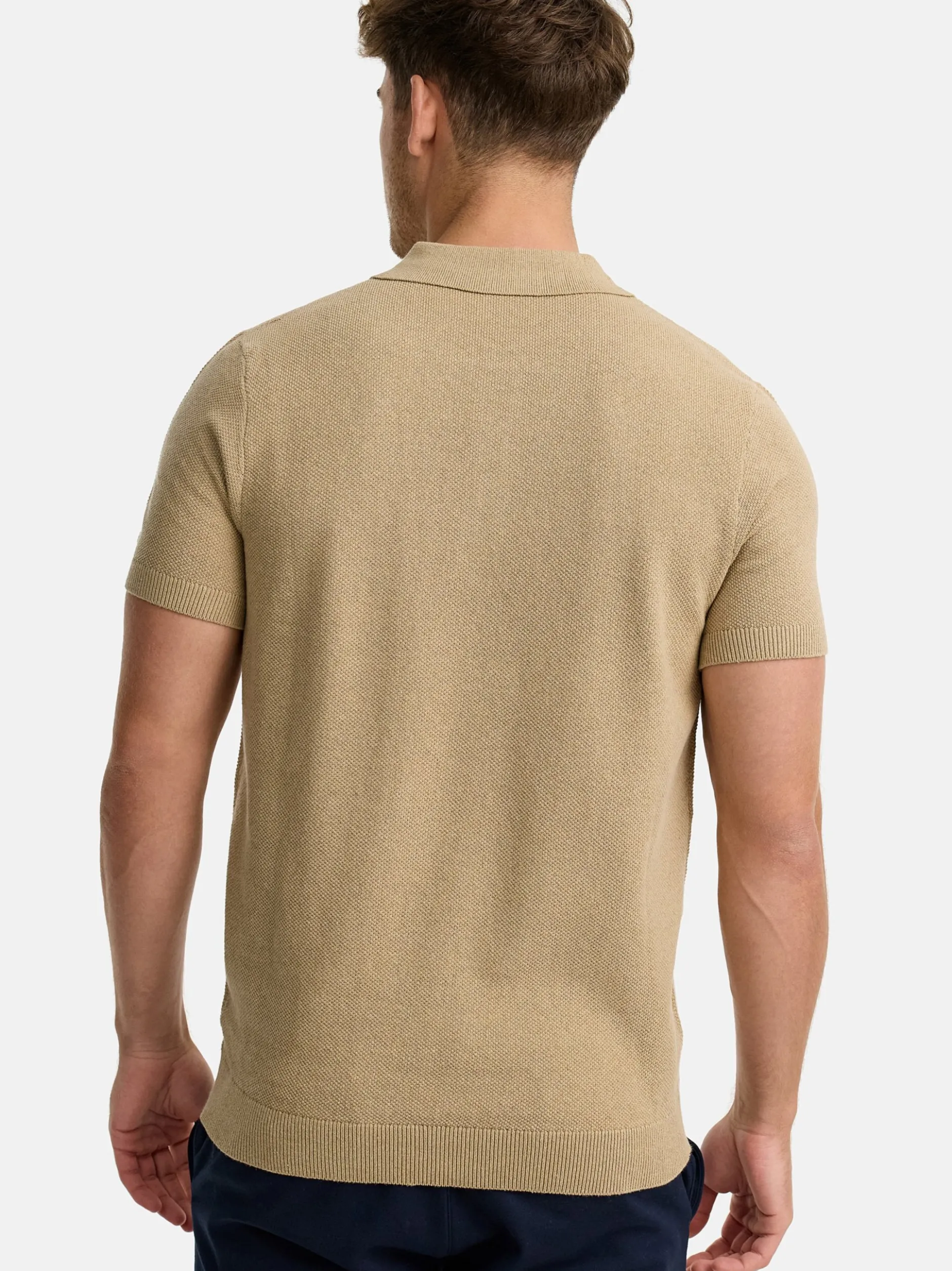 Indicode Herren Poloshirt - INVorm in beige sand