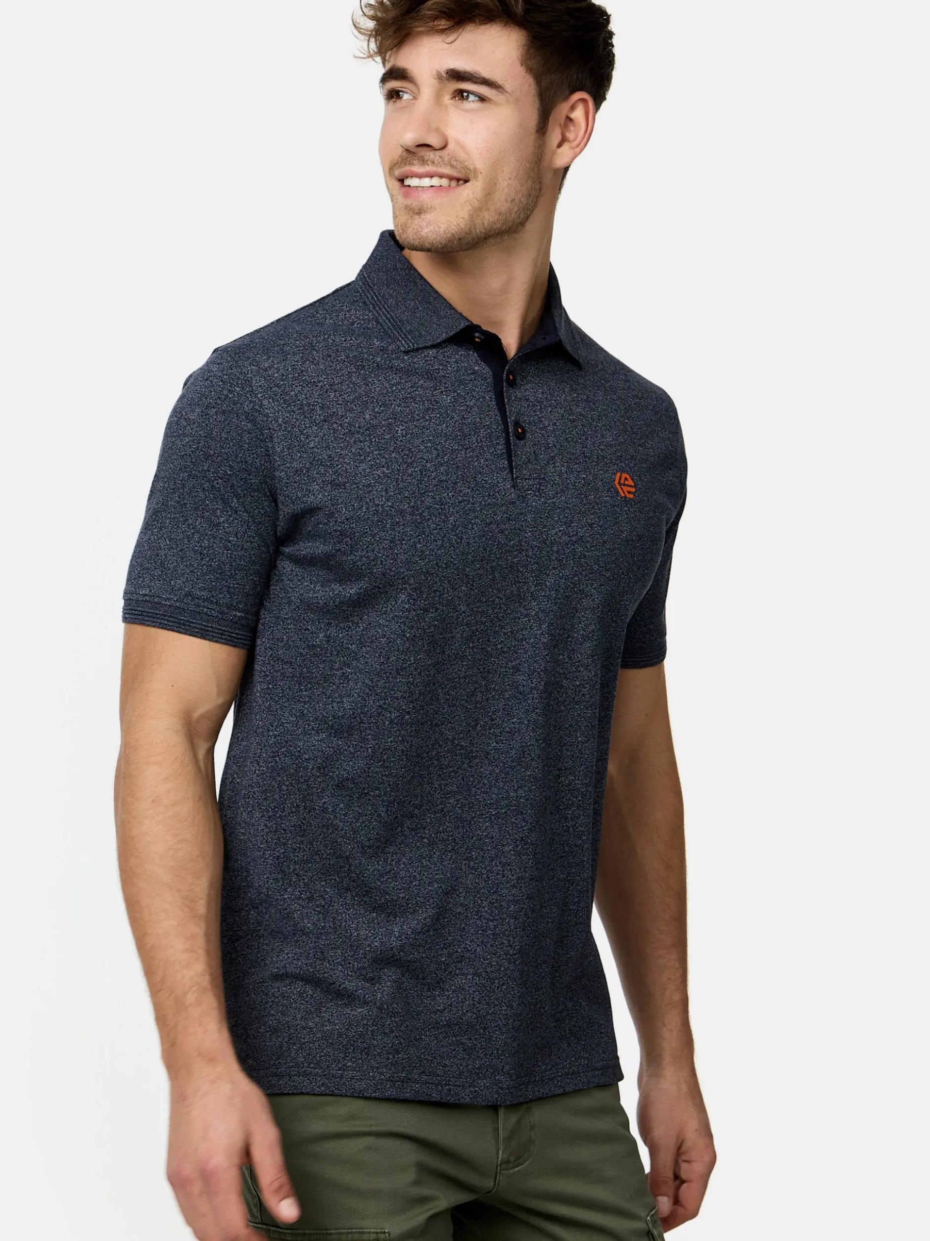 Indicode Herren Poloshirt - INSago in weiß