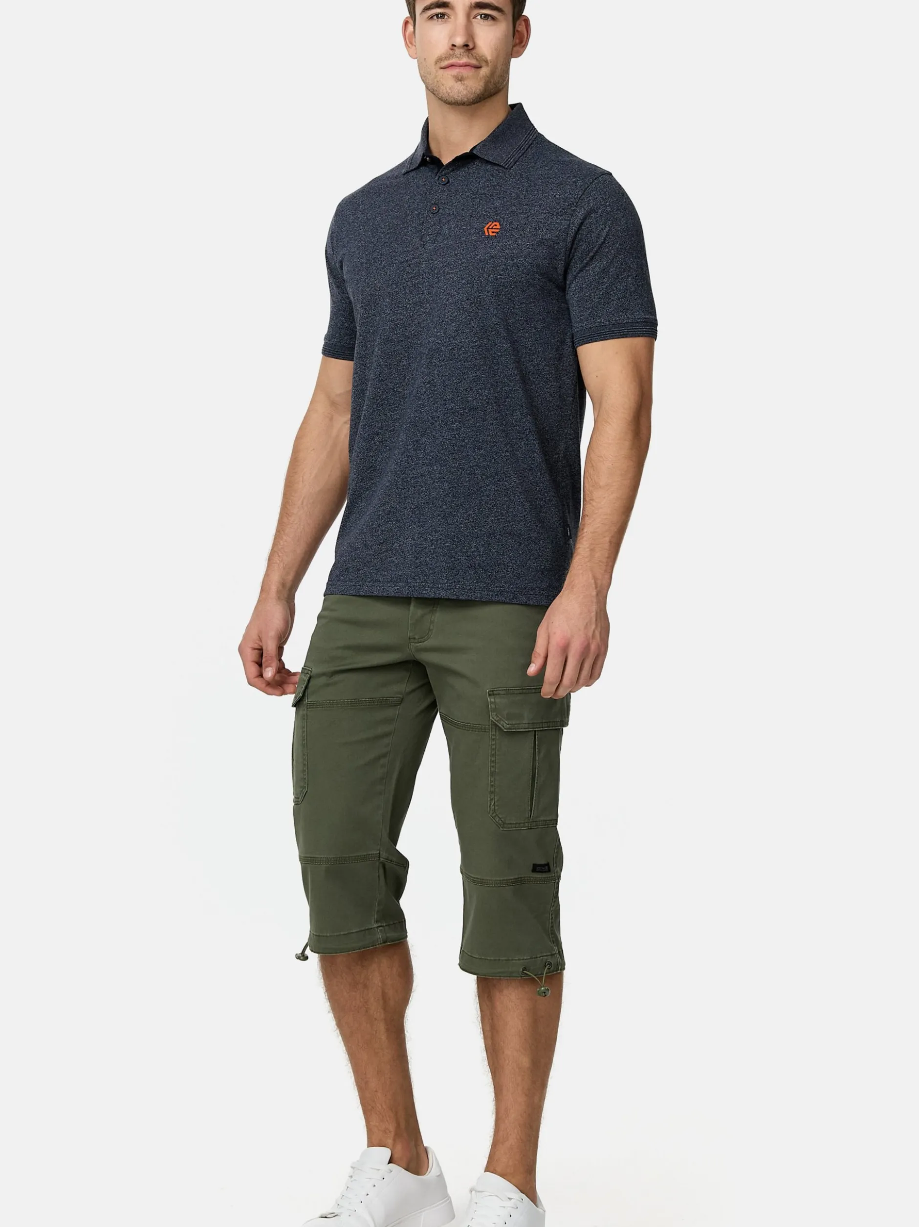 Indicode Herren Poloshirt - INSago in weiß