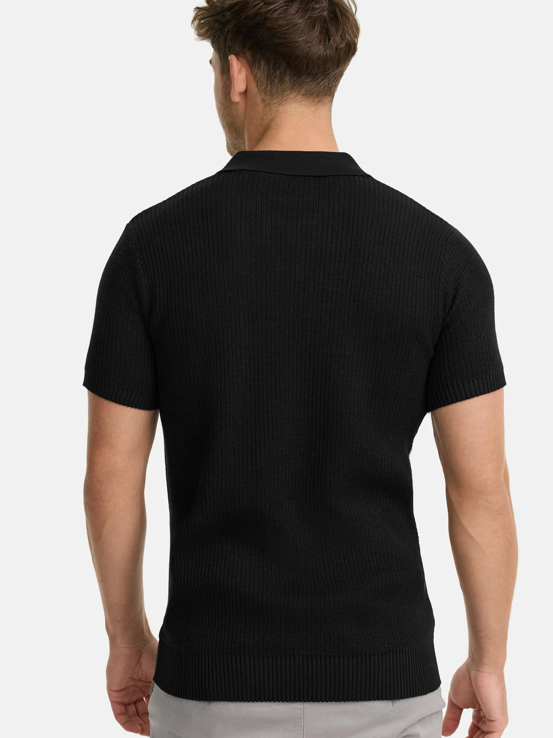 Indicode Herren Poloshirt - INHarlo in schwarz