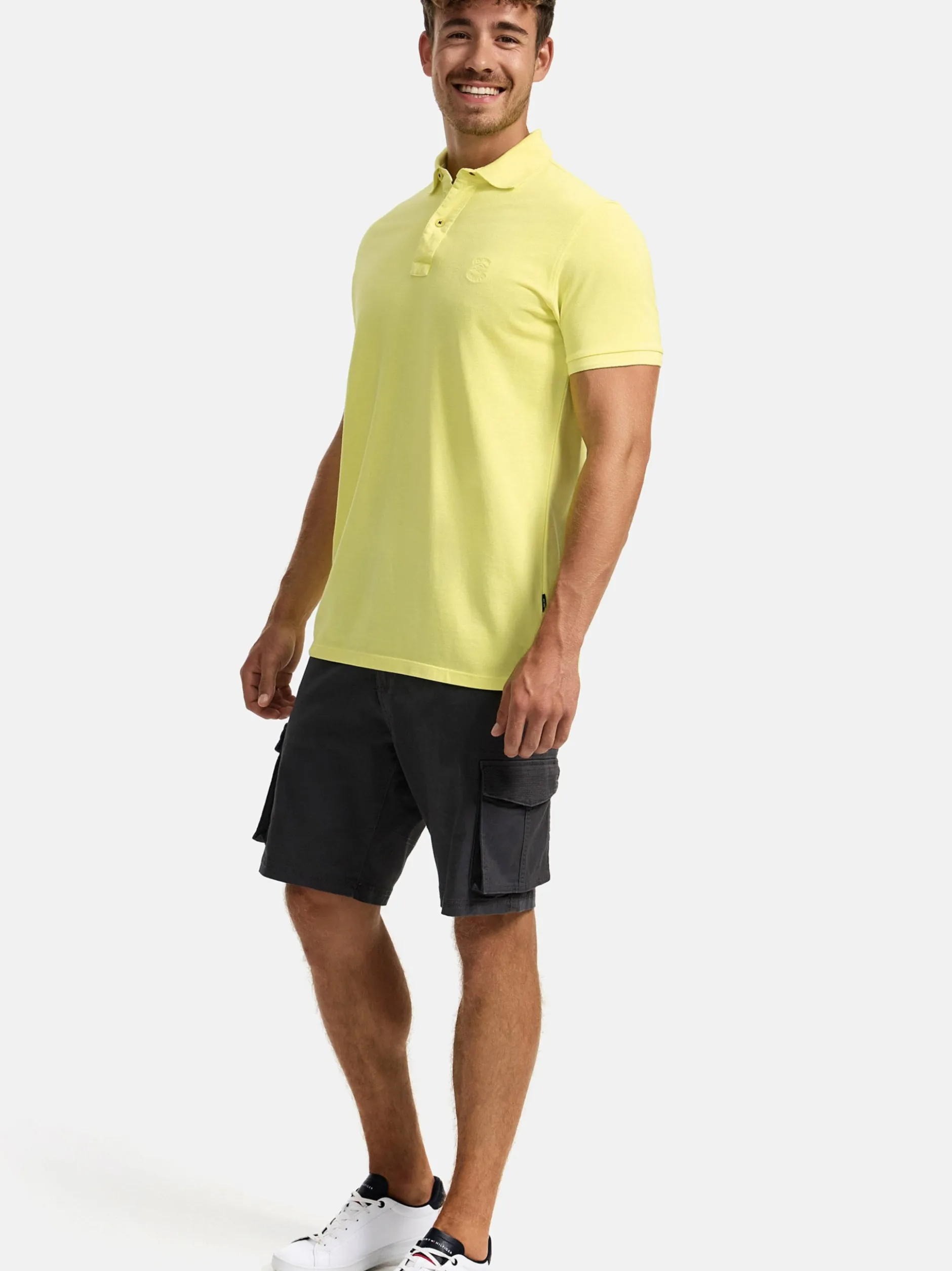 Indicode Herren Poloshirt - INJorah in gelb