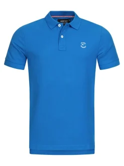 Indicode Herren Poloshirt - Wadim in mint blau