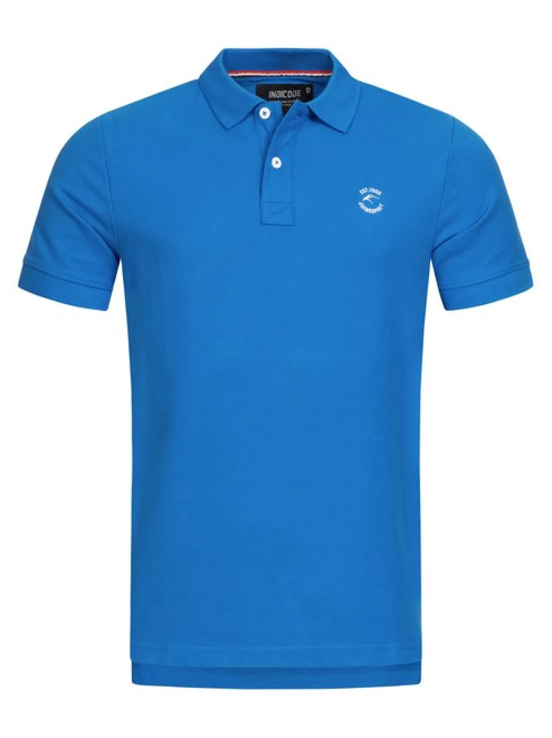 Indicode Herren Poloshirt - Wadim in mint blau