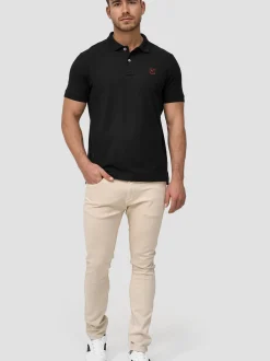 Indicode Herren Poloshirt - Wadim in schwarz