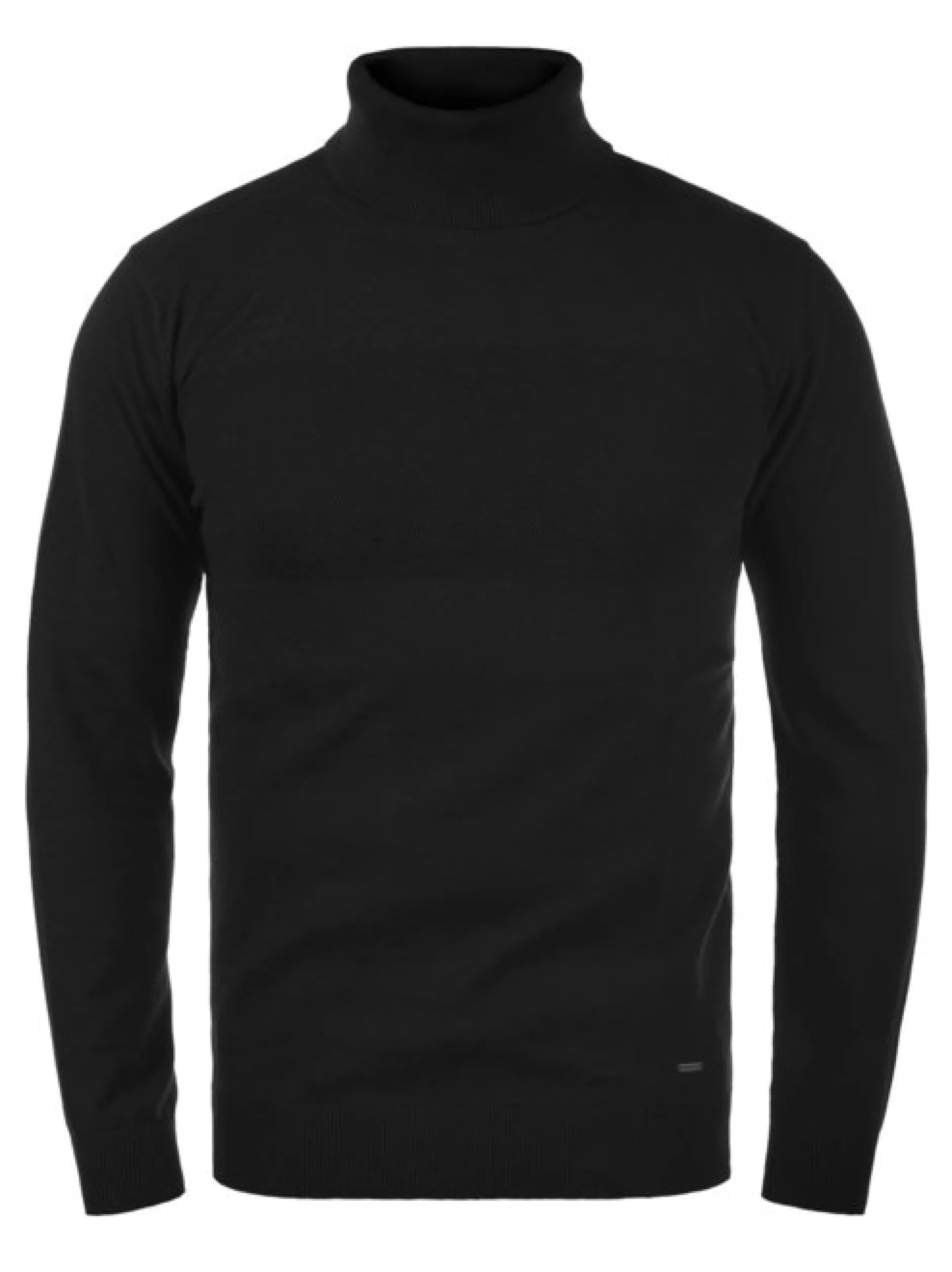 Indicode Herren Rollkragenpullover - IDErnetto in schwarz