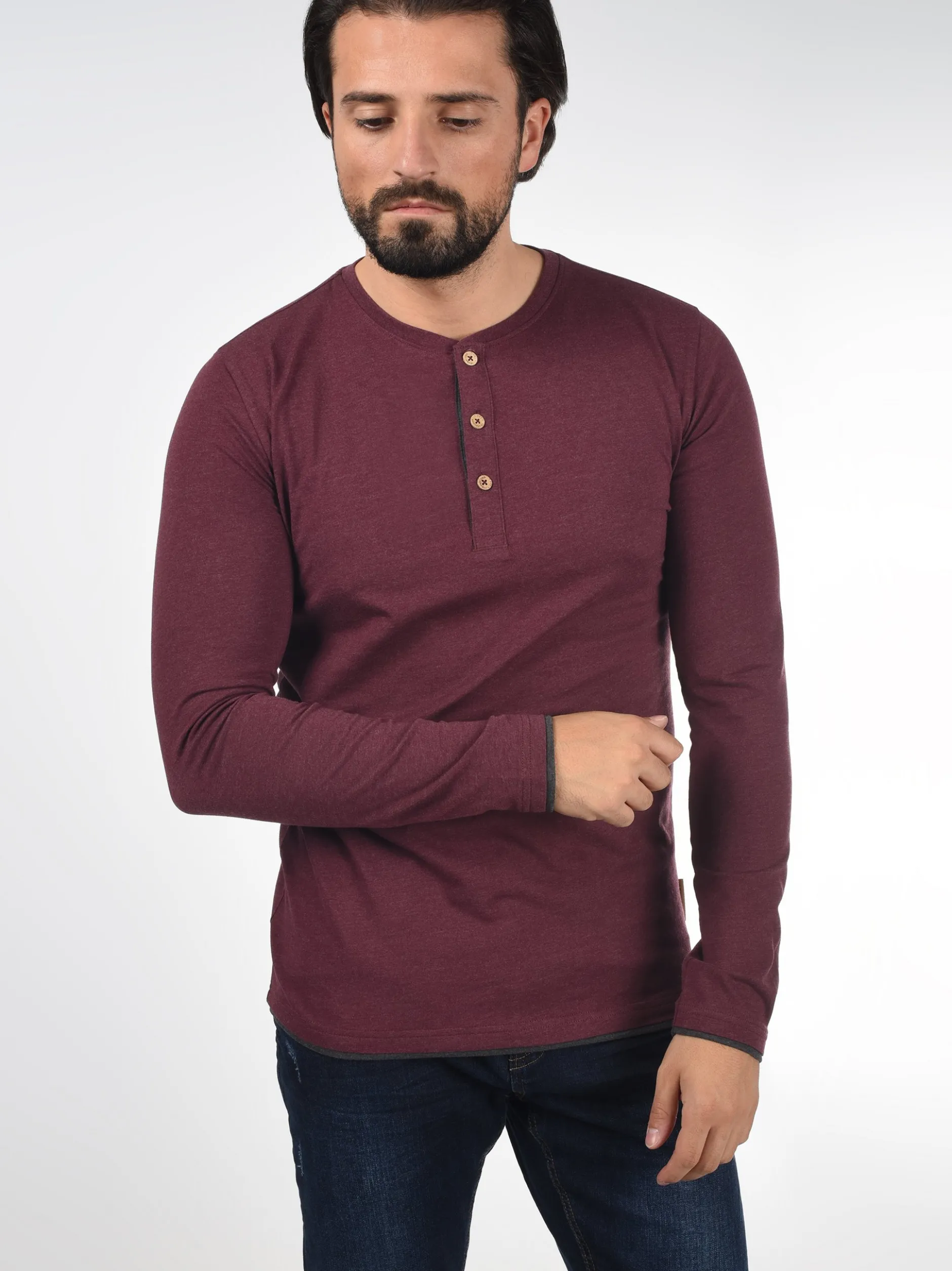 Indicode Herren Rundhalsshirt - IDGifford in rot