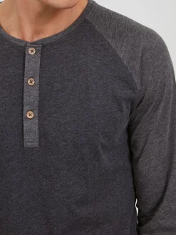 Indicode Herren Rundhalsshirt - IDWinston in anthrazit