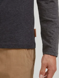 Indicode Herren Rundhalsshirt - IDWinston in anthrazit