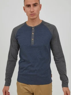 Indicode Herren Rundhalsshirt - IDWinston in blau