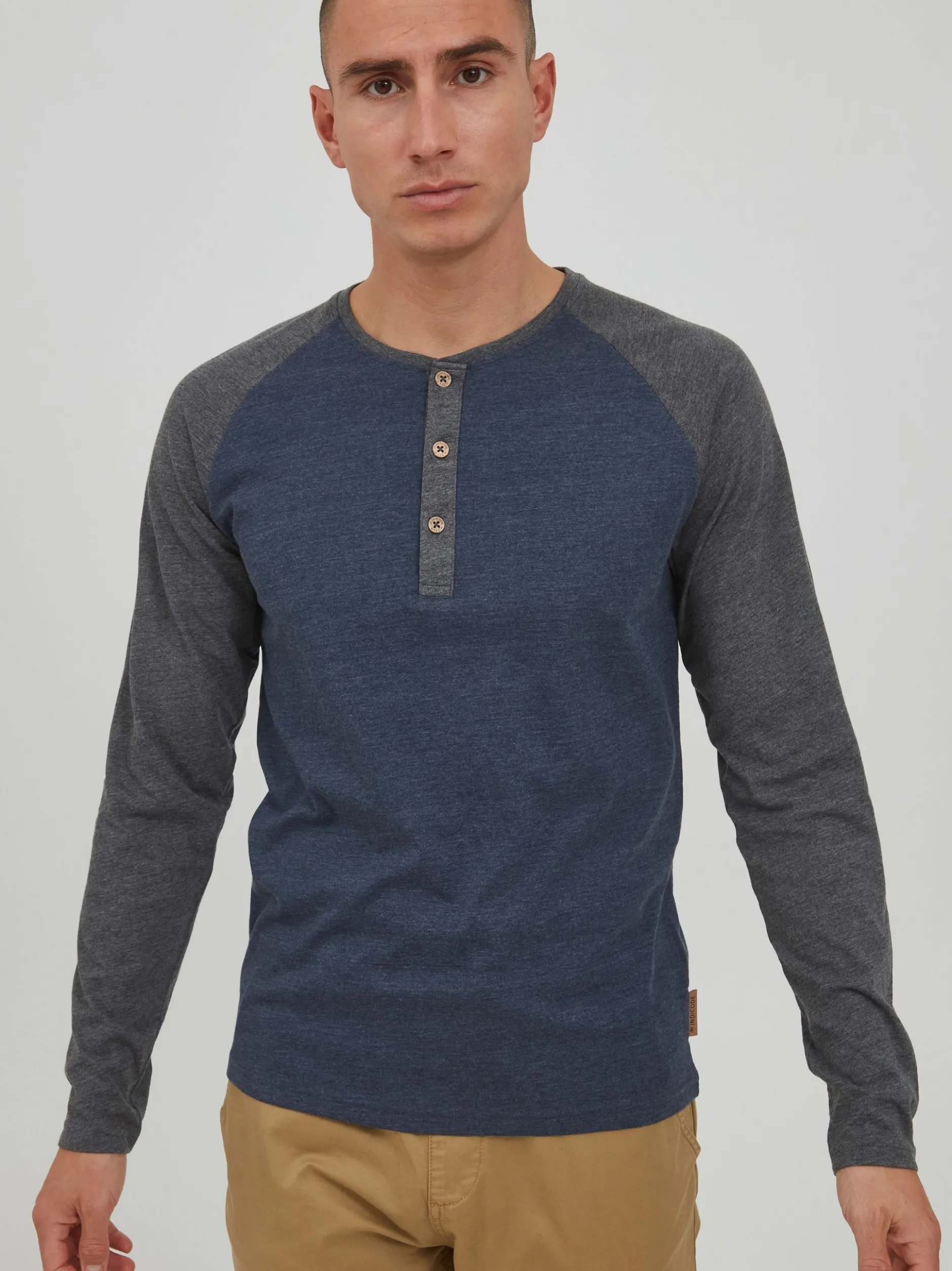 Indicode Herren Rundhalsshirt - IDWinston in blau