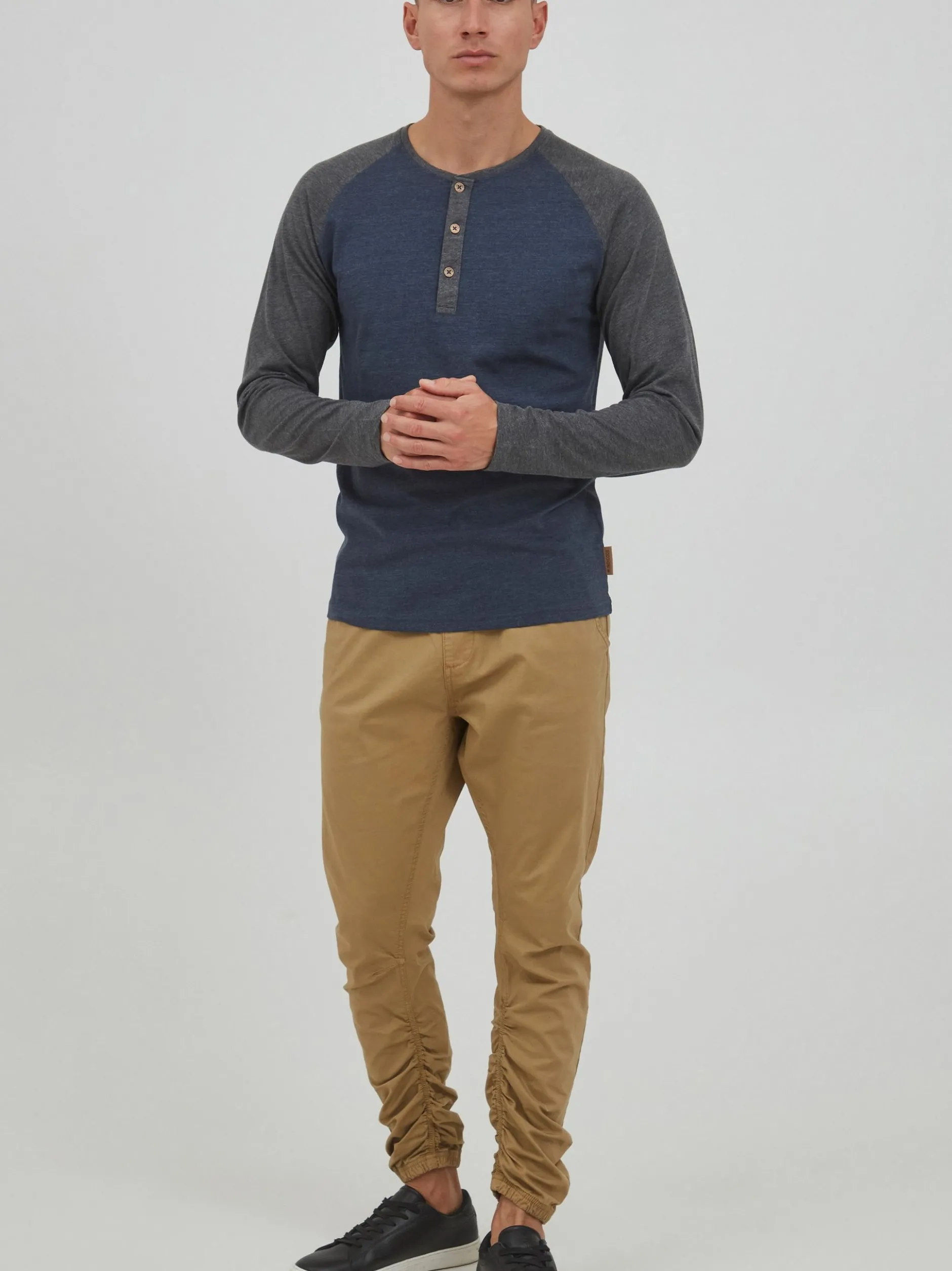 Indicode Herren Rundhalsshirt - IDWinston in blau