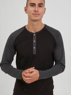 Indicode Herren Rundhalsshirt - IDWinston in schwarz