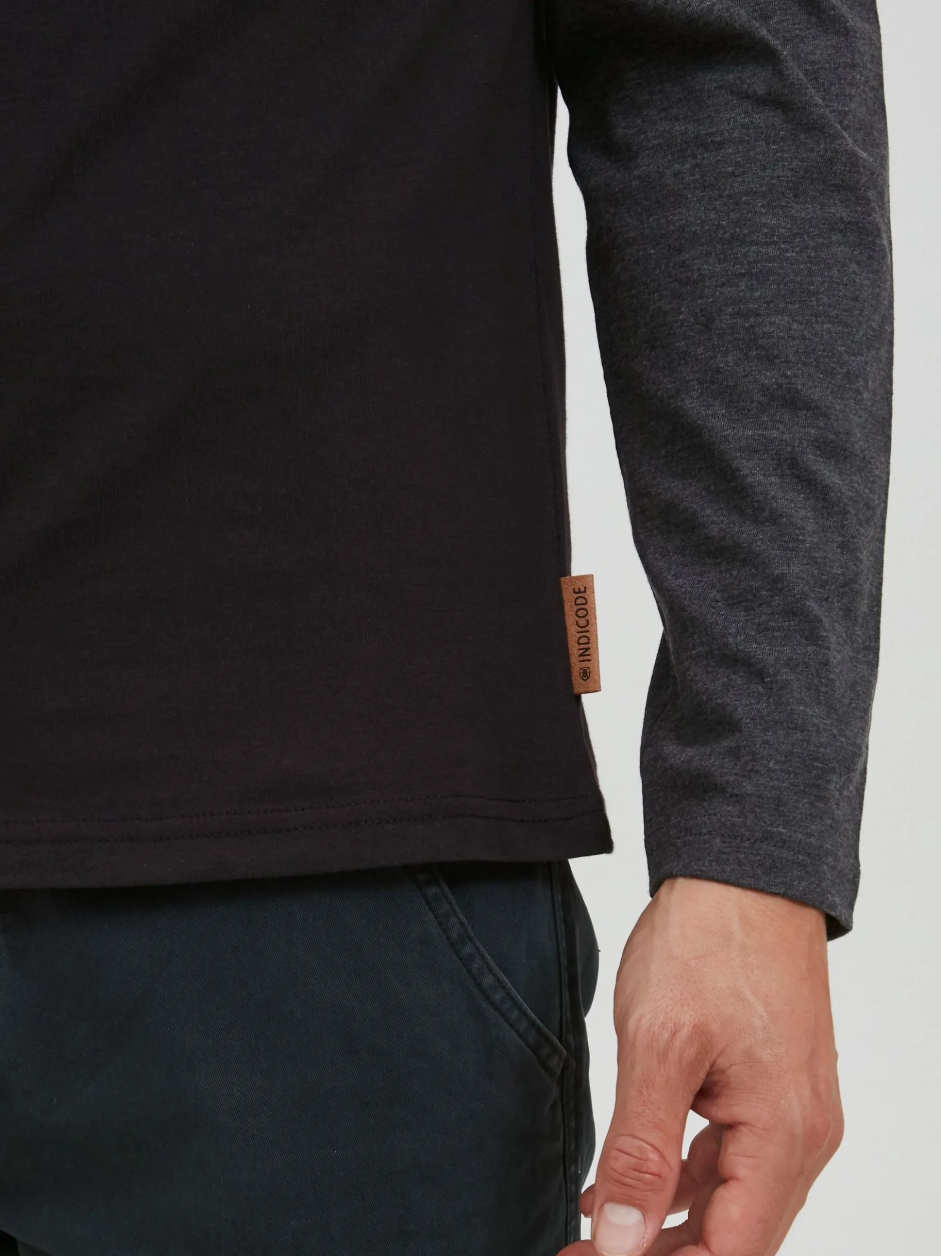 Indicode Herren Rundhalsshirt - IDWinston in schwarz