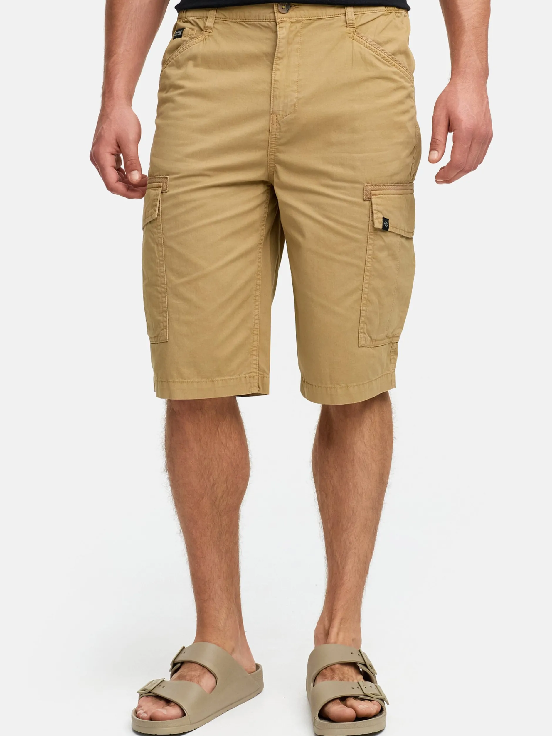 Indicode Herren Shorts Cargo - INNadim in camel