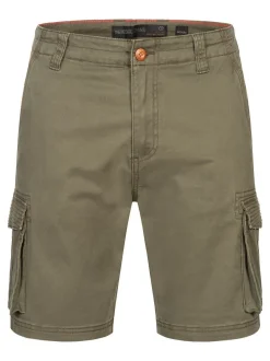 Indicode Herren Shorts Cargo - INSolupe in khaki