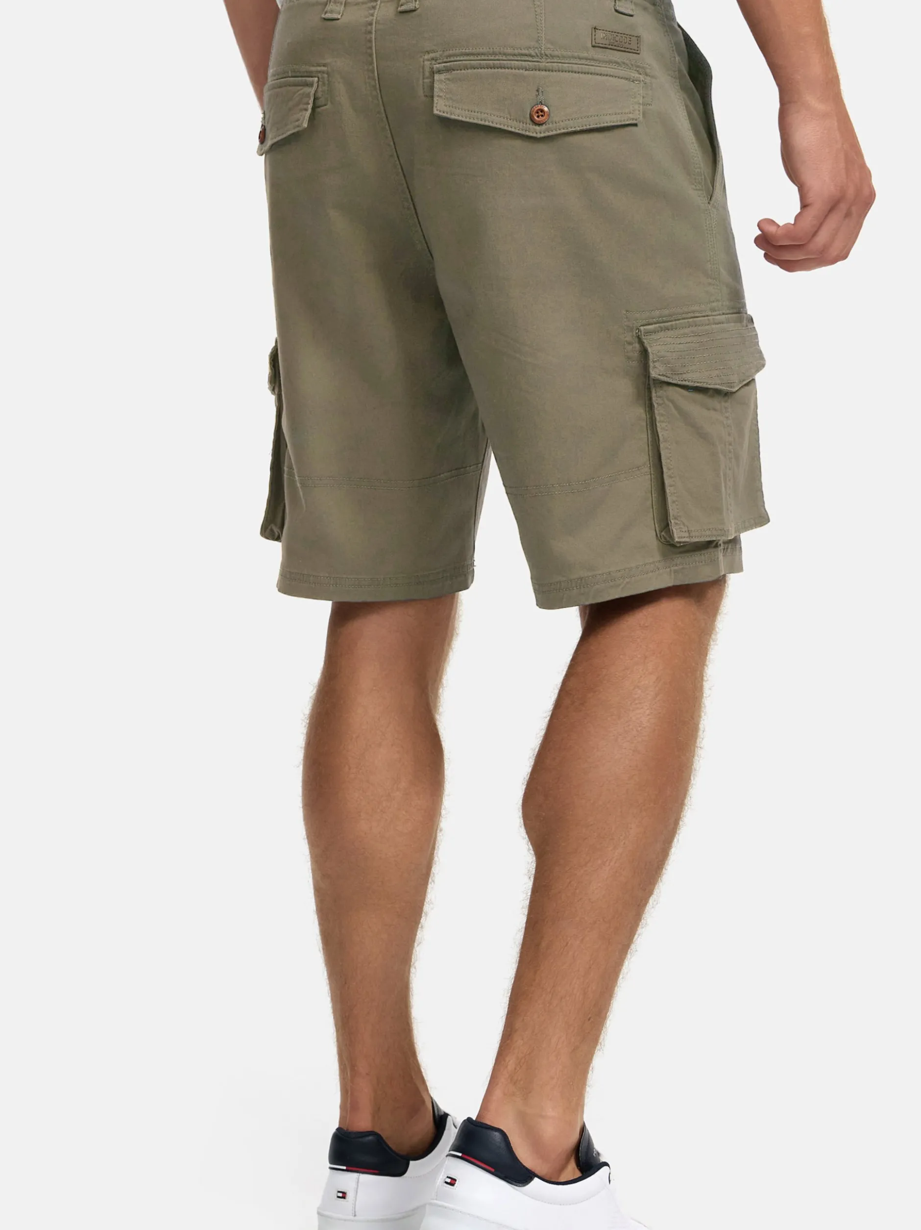 Indicode Herren Shorts Cargo - INSolupe in khaki