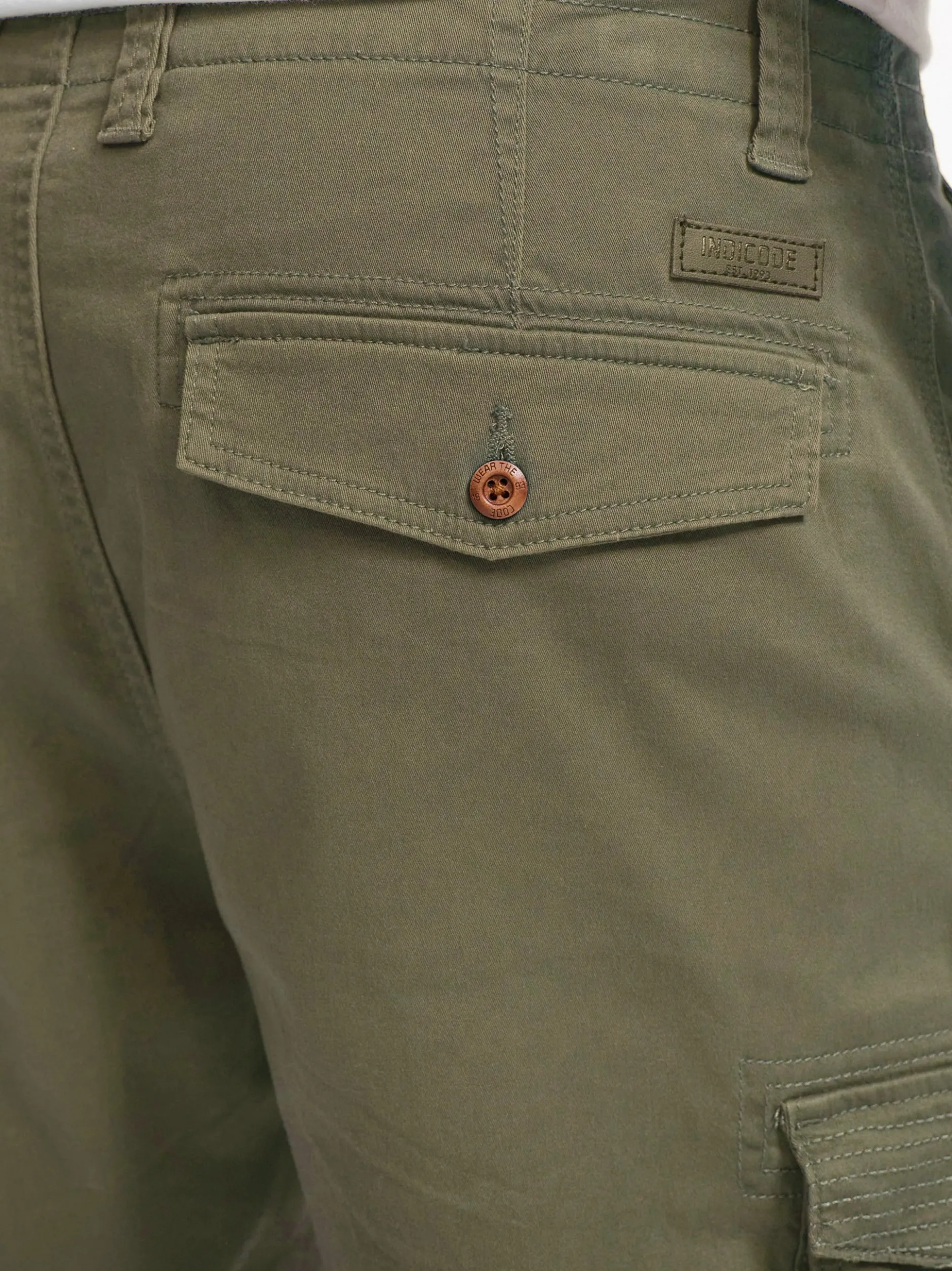 Indicode Herren Shorts Cargo - INSolupe in khaki