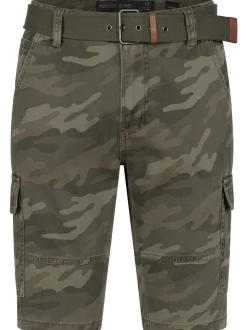 Indicode Herren Shorts Cargo - Monroe Cargo in khaki mehrfarbig