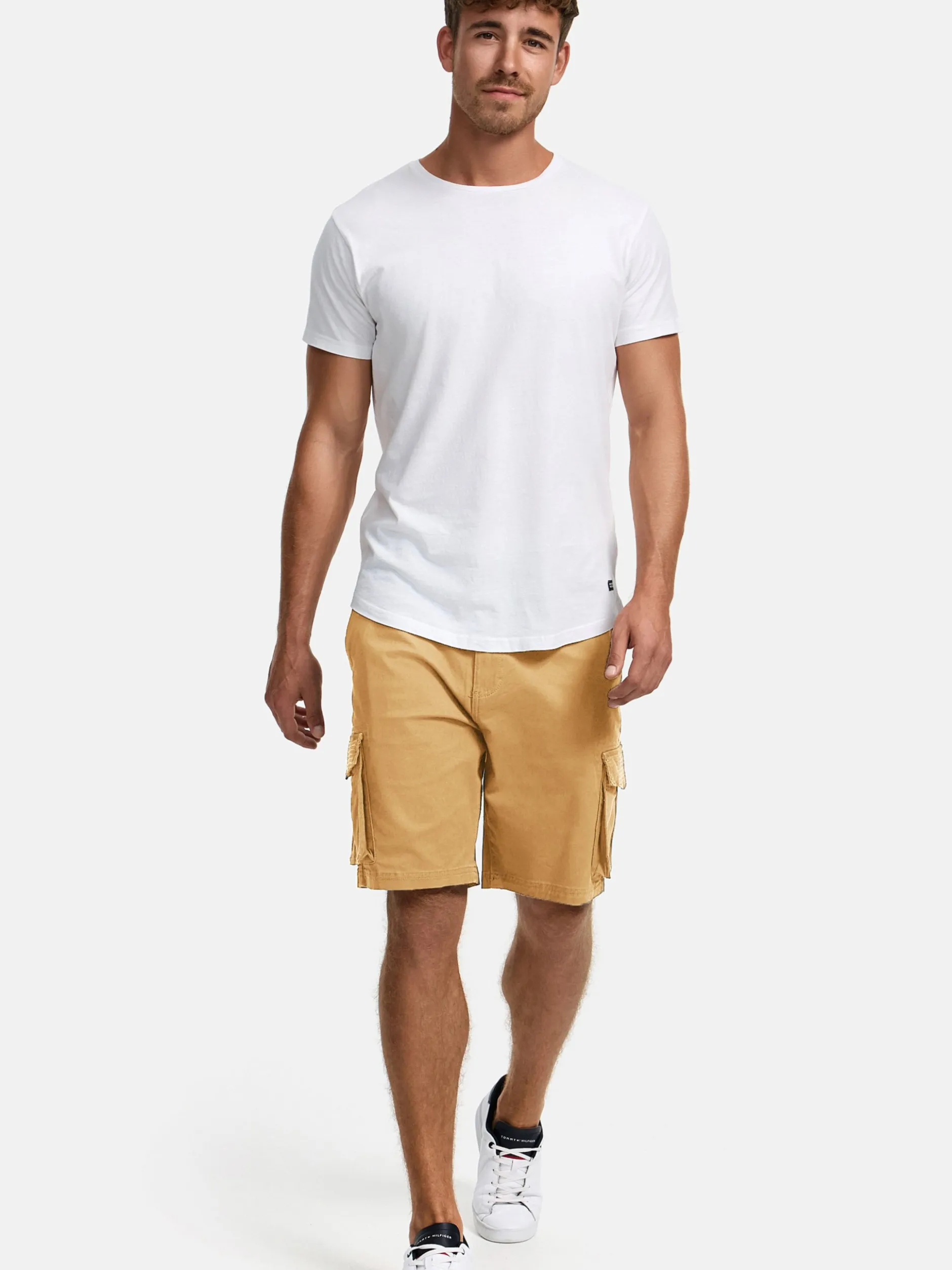 Indicode Herren Shorts Cargo - INSolupe in beige