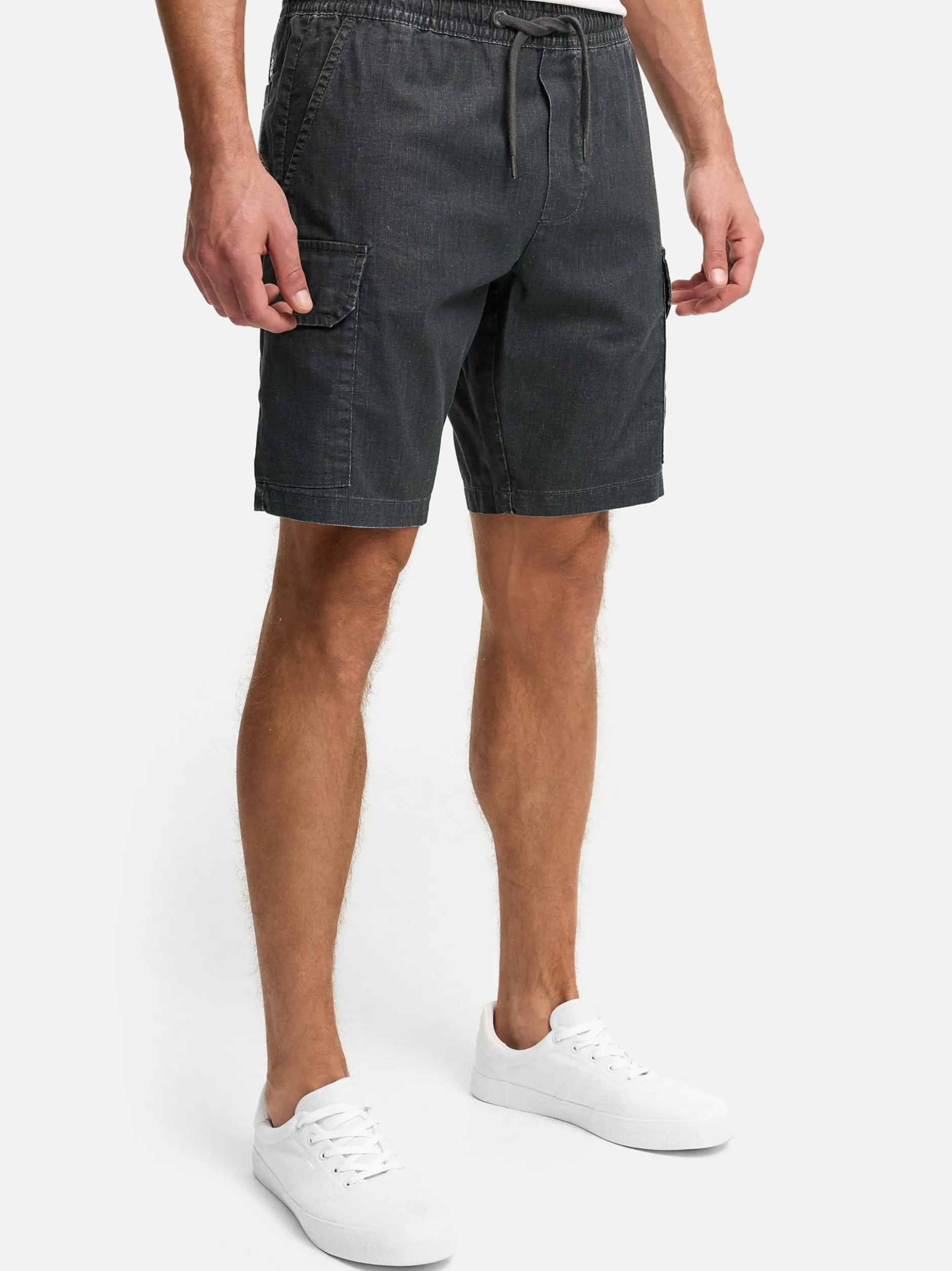 Indicode Herren Shorts Cargo - INCorry in anthrazit