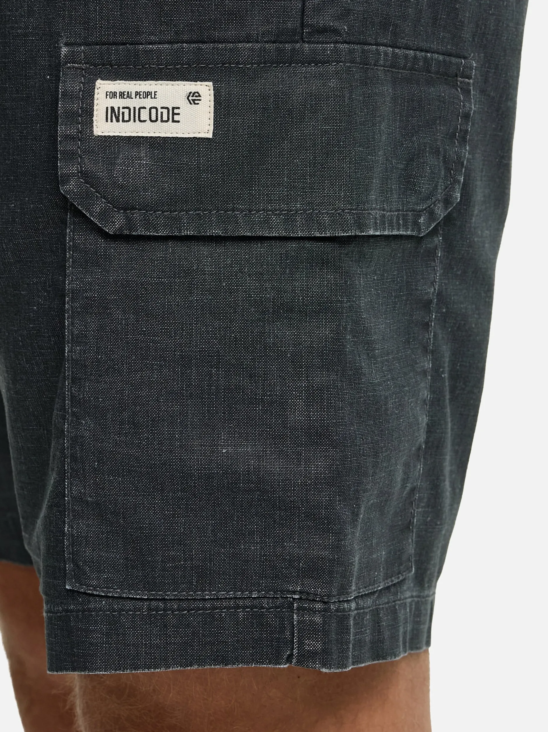 Indicode Herren Shorts Cargo - INCorry in anthrazit