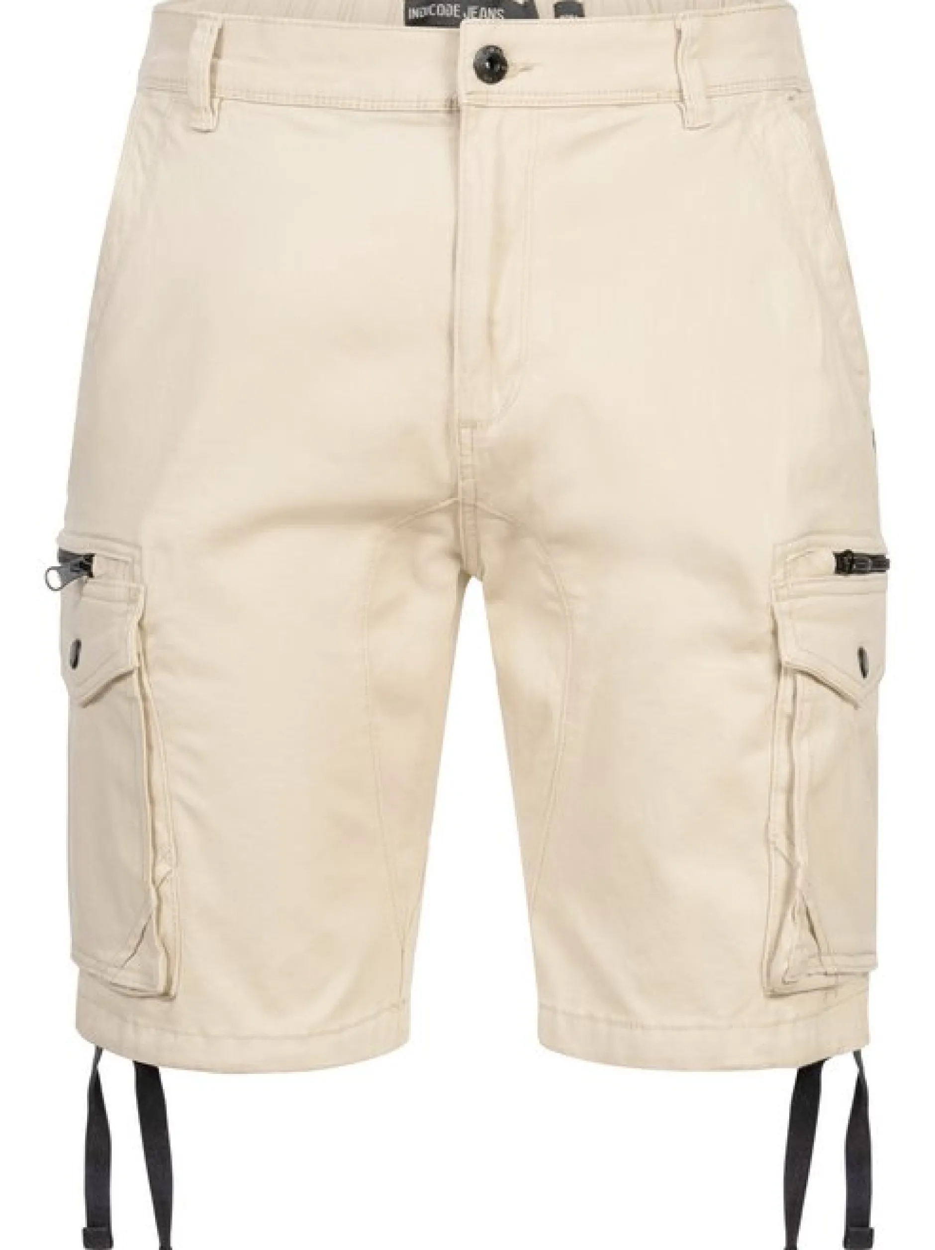 Indicode Herren Shorts Cargo - Agron in beige sand