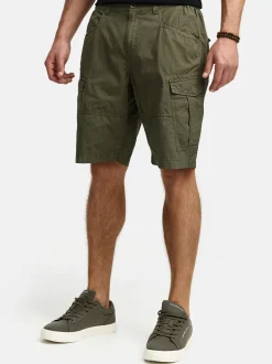 Indicode Herren Shorts Cargo - INDreier in khaki