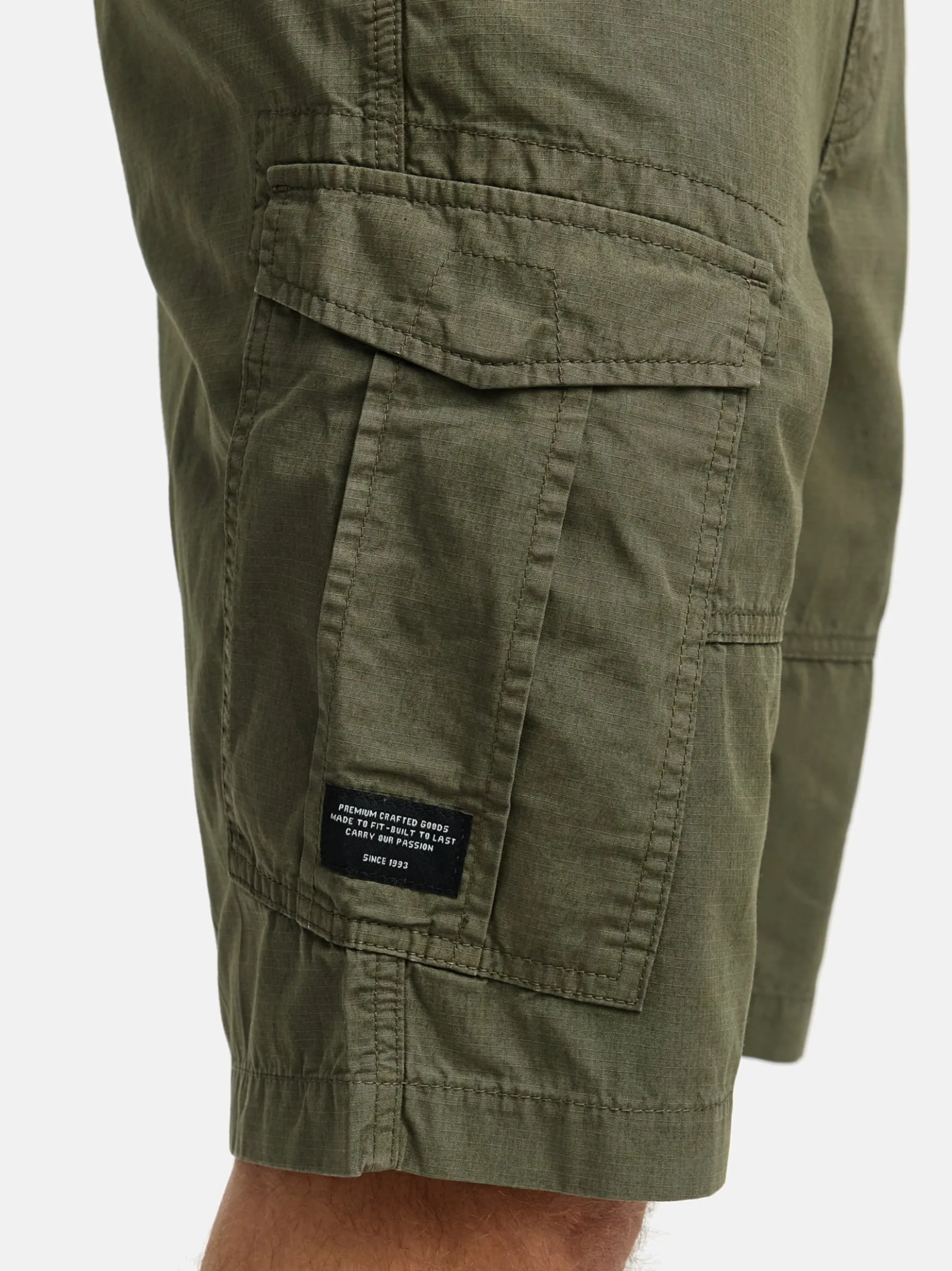 Indicode Herren Shorts Cargo - INDreier in khaki
