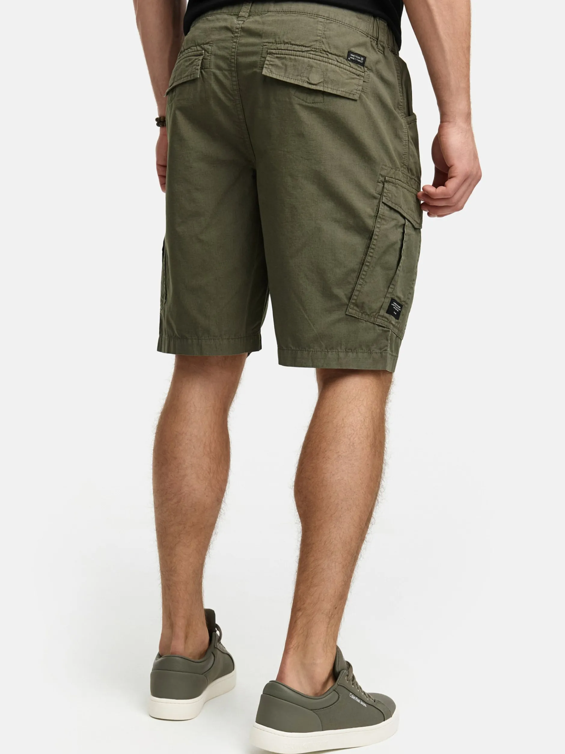 Indicode Herren Shorts Cargo - INDreier in khaki