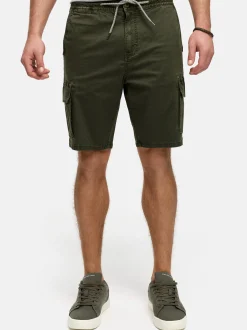 Indicode Herren Shorts Cargo - INKews in khaki