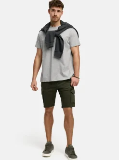 Indicode Herren Shorts Cargo - INKews in khaki