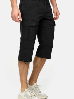 Indicode Herren Shorts Cargo - INStevie in schwarz