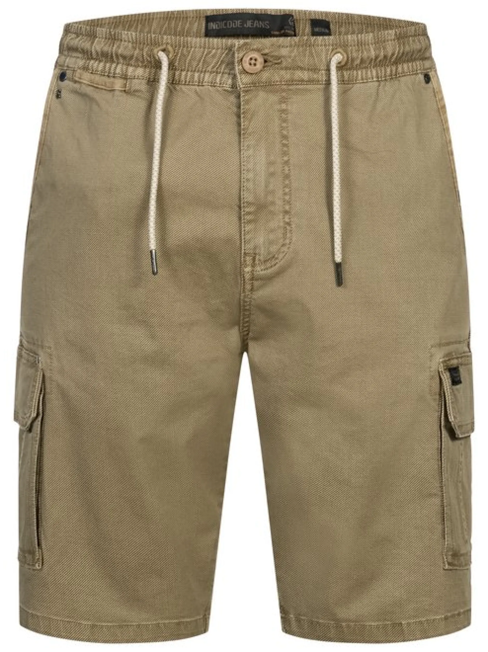 Indicode Herren Shorts Cargo - INKews in beige sand