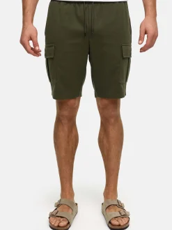 Indicode Herren Shorts Cargo - INNezzo Cargo Shorts in khaki