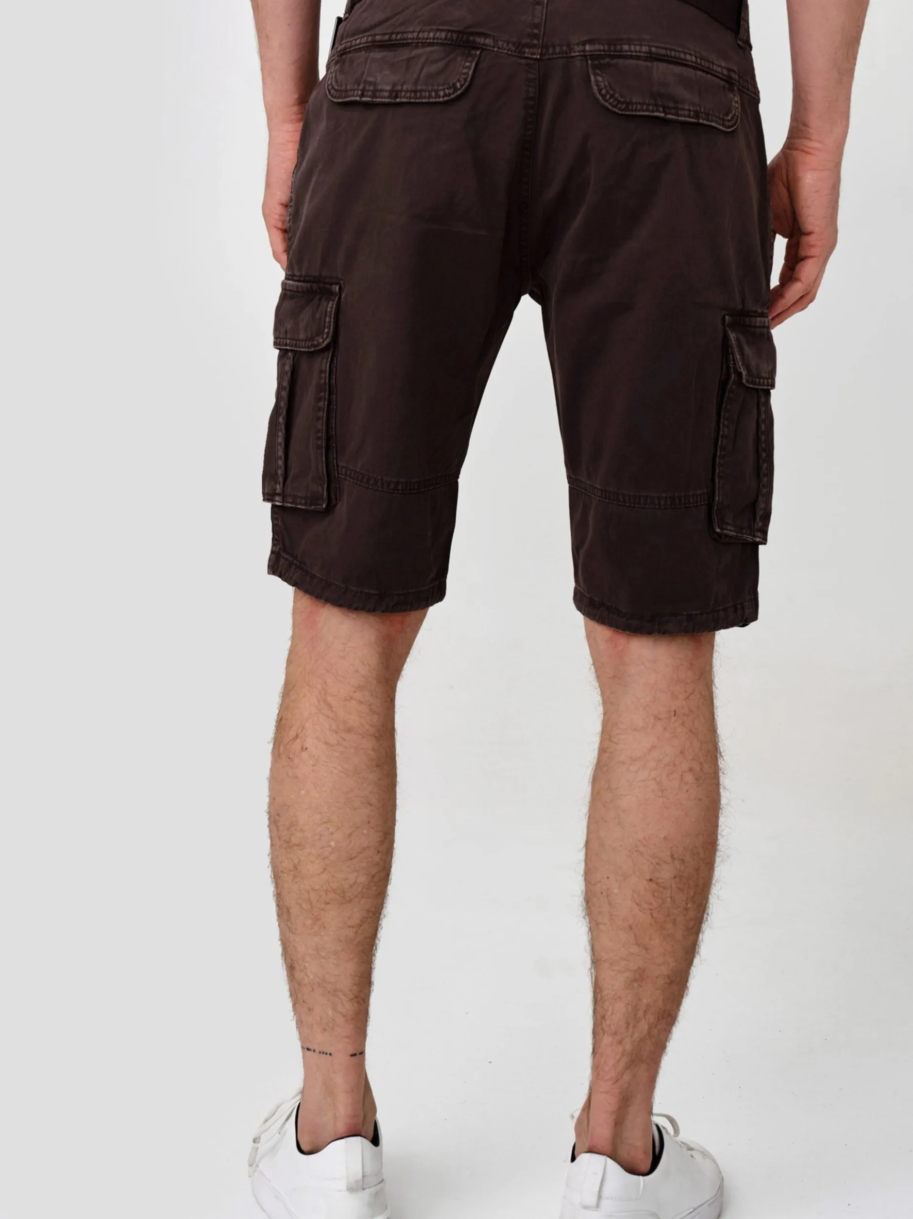 Indicode Herren Shorts Cargo - Blixt in braun