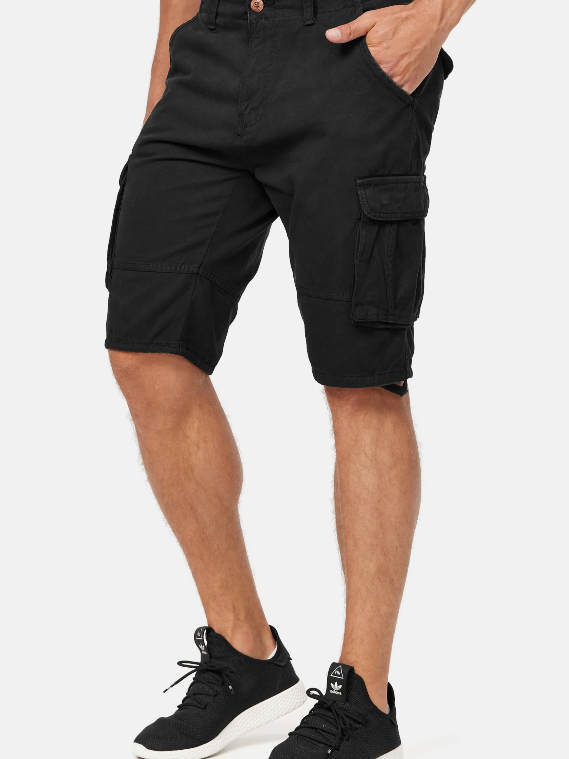 Indicode Herren Shorts Cargo - Monroe Cargo in schwarz