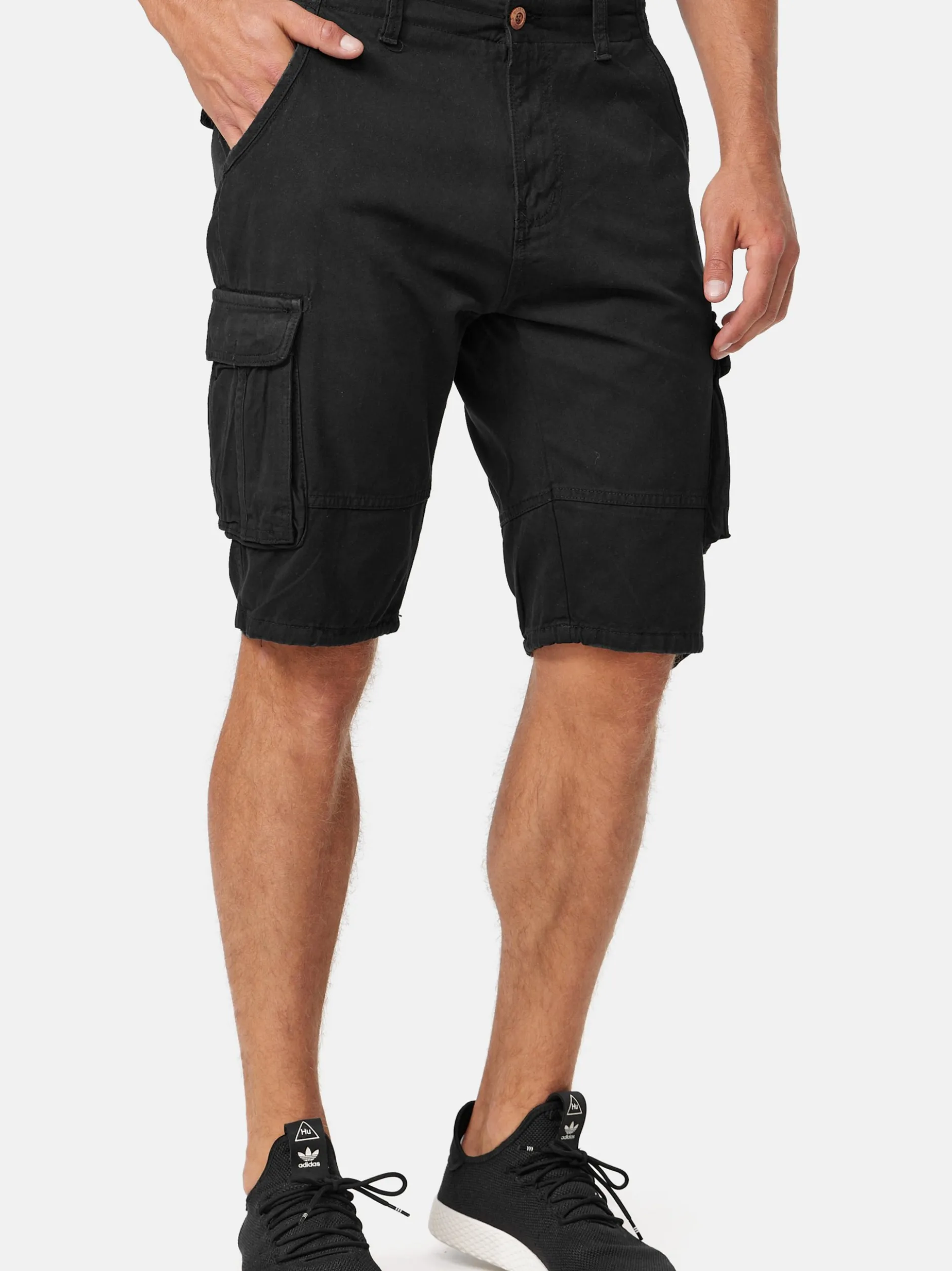 Indicode Herren Shorts Cargo - Monroe Cargo in schwarz