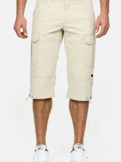 Indicode Herren Shorts Cargo - INStevie in beige sand