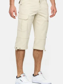 Indicode Herren Shorts Cargo - INStevie in beige sand