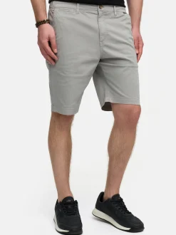 Indicode Herren Shorts Chino - INBjerre in hellgrau grau