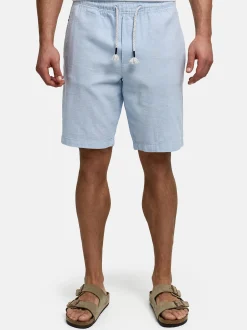 Indicode Herren Shorts Chino - INLino Short in hellblau
