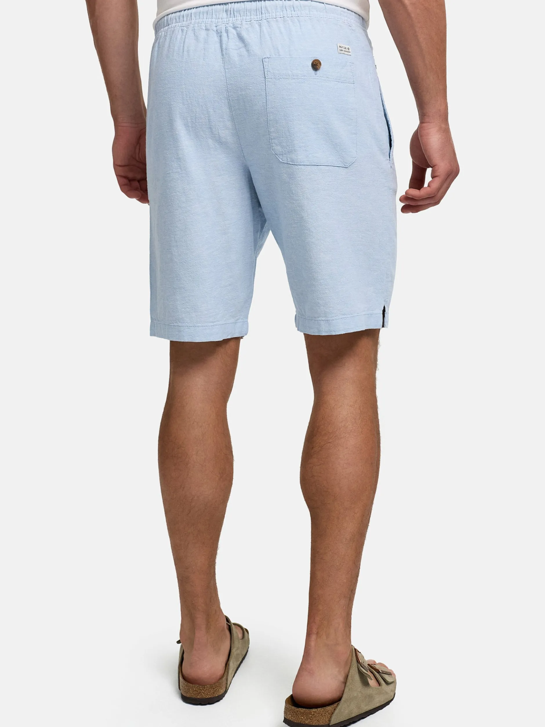 Indicode Herren Shorts Chino - INLino Short in hellblau
