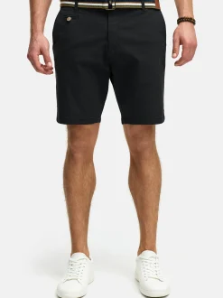 Indicode Herren Shorts Chino - INThews in schwarz